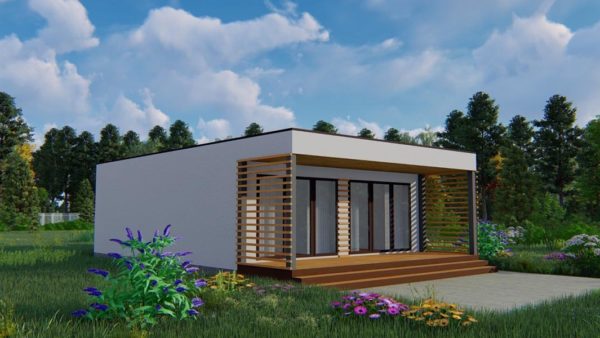 Каркасный дом Хайтек 56